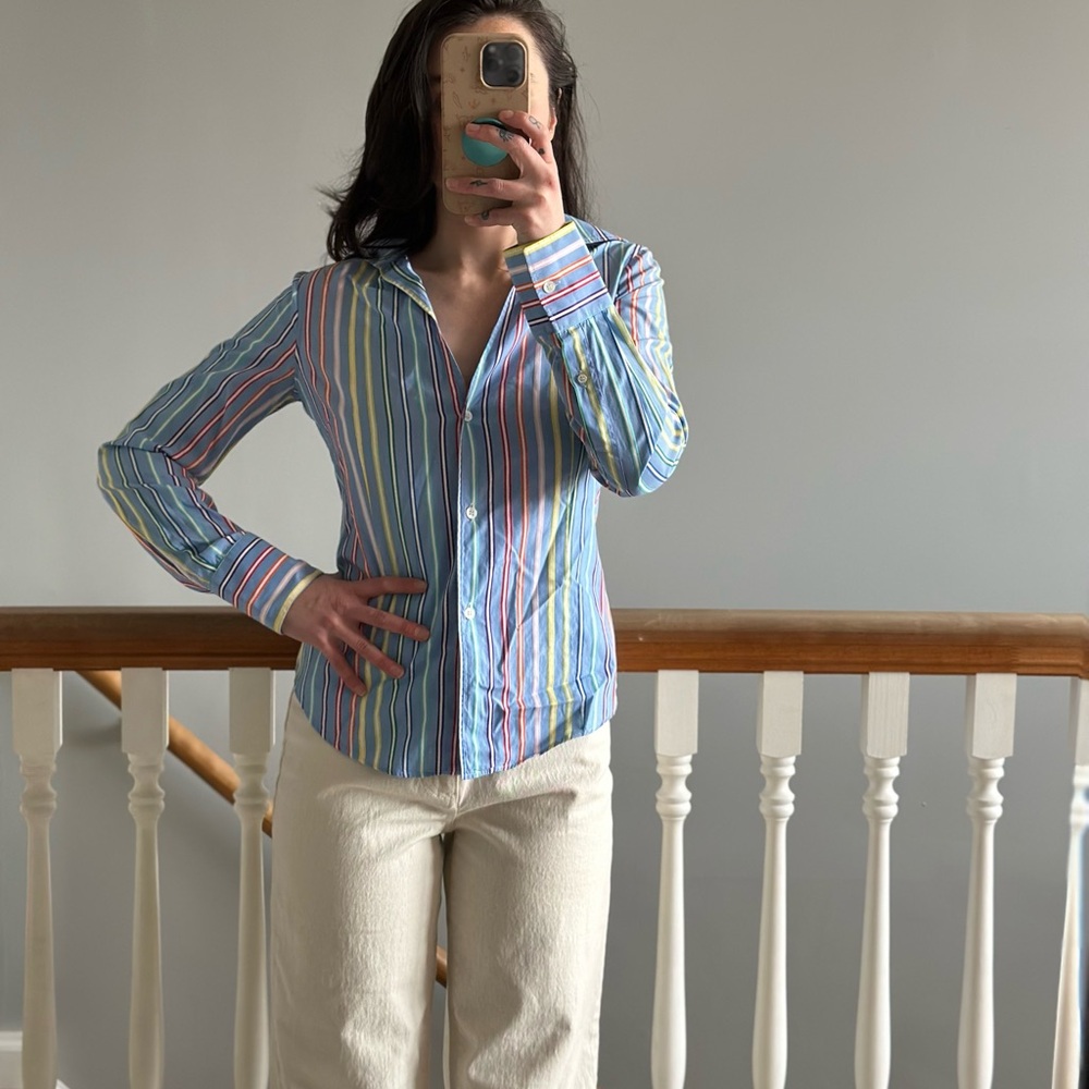 Paul Smith Blue Button Shirt